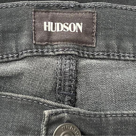 Hudson Jeans Womens Size 32 Nico Super Skinny Mid Rise Dark Wash Stretch Logo - Picture 10 of 10
